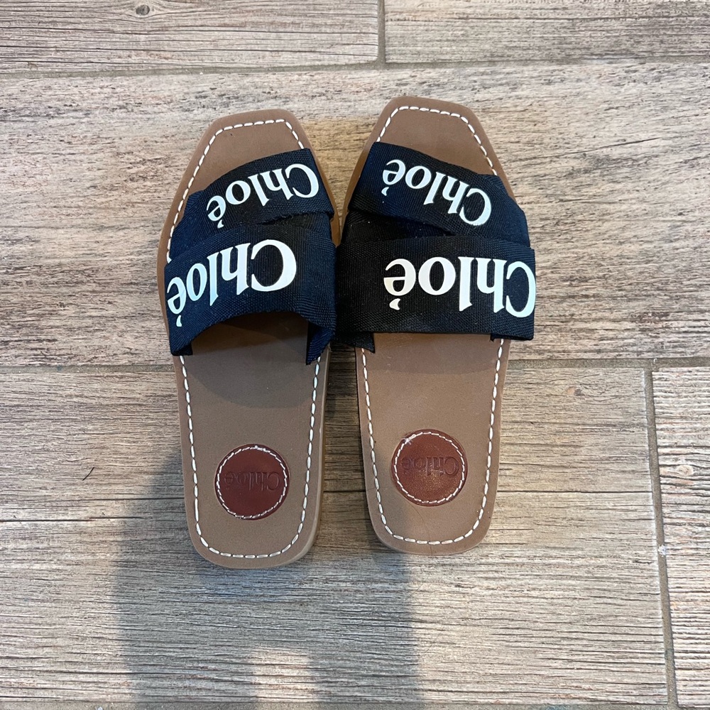 Black and Tan Women's Sandals